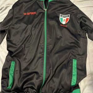 Black and Green Mexico Track Jacket